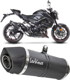 Tubo De Escape Sin Homologación Acústica Lv One Evo Carbono Fondo Carbono - Leovince Compatible Con Suzuki Gsx-S 750 - Z Abs (2017-2020)