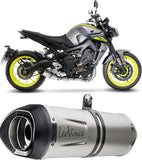 Sistema De Escape Completo Sin Catalizador Y Sin Homologación Acústica Nero Acero Fondo Carbono - Leovince Compatible Con Yamaha Xp 530 T-Max (2008-2011)