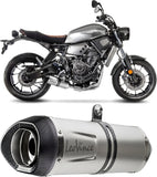 Sistema De Escape Completo Sin Catalizador Y Sin Homologación Acústica Nero Acero Fondo Carbono - Leovince Compatible Con Yamaha Xp 530 T-Max (2012-2016)