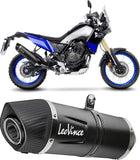Tubo De Escape Sin Homologación Acústica Lv One Evo Acero Negro Fondo Carbono - Leovince Compatible Con Yamaha Ténéré 700 (2025-2026)