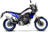 Tubo De Escape Sin Homologación Acústica Lv One Evo Acero Fondo Carbono - Leovince Compatible Con Yamaha Ténéré 700 Extreme (2025-2026)