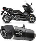 Sistema De Escape Completo Sin Catalizador Y Sin Homologación Acústica Lv One Evo Acero Full Negro Fondo Carbono - Leovince Compatible Con Yamaha Xp 530 T-Max Abs (2017-2019)