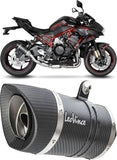 Tubo De Escape Sin Homologación Acústica Lv Pro Carbono Fondo Carbono - Leovince Compatible Con Kawasaki Z H2 1000 (2020-2024)