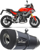 Tubo De Escape Sin Homologación Acústica Factory S Acero Negro Fondo Carbono - Leovince Compatible Con Bmw F 900 R - Xr - A2 (2020-2024)