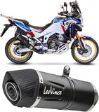 Exhaust Tip Without Sound Certification Lv One Evo Stainless Steel Carbon Fiber End Cap - Leovince Compatible With Ktm 1090 Adventure - R (2017-2019)