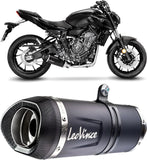 Sistema De Escape Completo Sin Catalizador Y Sin Homologación Acústica Lv One Evo Acero Negro Fondo Carbono - Leovince Compatible Con Yamaha Xsr 700 (2021-2024)