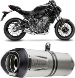 Sistema De Escape Completo Sin Catalizador Y Sin Homologación Acústica Lv One Evo Acero Fondo Carbono - Leovince Compatible Con Yamaha Xsr 700 (2021-2024)