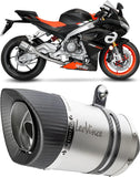Sistema De Escape Completo Sin Catalizador Y Sin Homologación Acústica Lv Pro Acero Fondo Carbono - Leovince Compatible Con Aprilia Tuono 660 (2021-2024)