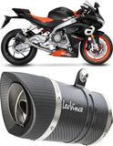 Sistema De Escape Completo Sin Catalizador Y Sin Homologación Acústica Lv Pro Carbono Fondo Carbono - Leovince Compatible Con Aprilia Tuono 660 (2021-2024)