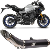 Sistema De Escape Completo Sin Catalizador Y Sin Homologación Acústica Lv Race Acero - Leovince Compatible Con Yamaha Tracer 9 (2021-2024)