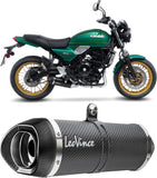 Sistema De Escape Completo Sin Catalizador Y Sin Homologación Acústica Lv One Evo Carbono Fondo Carbono - Leovince Compatible Con Kawasaki Z 650 (2021-2026)