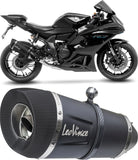Sistema De Escape Completo Sin Catalizador Y Sin Homologación Acústica Factory S Acero Negro Fondo Carbono - Leovince Compatible Con Yamaha Yzf-R7 700 (2021-2024)