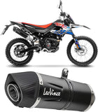Tubo De Escape Sin Homologación Acústica Lv One Evo Acero Negro Fondo Carbono - Leovince Compatible Con Aprilia Sx 125 (2021-2024)