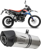 Tubo De Escape Sin Homologación Acústica Lv One Evo Acero Fondo Carbono - Leovince Compatible Con Aprilia Sx 125 (2021-2024)