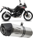 Tubo De Escape Sin Homologación Acústica Lv One Evo Acero Fondo Carbono - Leovince Compatible Con Honda Xl 750 Transalp Urban (2023-2024)