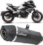 Tubo De Escape Sin Homologación Acústica Lv One Evo Carbono Fondo Carbono - Leovince Compatible Con Cfmoto 800 Nk Advanced (2023-2024)
