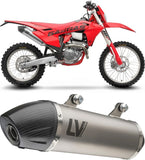 Tubo De Escape Sin Homologación Acústica Lv One Evo Acero Negro Fondo Carbono - Leovince Compatible Con Honda Nx 500 (2024-2026)