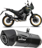 Tubo De Escape Sin Homologación Acústica Lv One Evo Acero Negro Fondo Carbono - Leovince Compatible Con Kove Moto 800 X Pro - Adv (2024-2026)