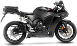 Tubo De Escape Sin Homologación Acústica Lv One Evo Acero Negro Fondo Carbono - Leovince Compatible Con Honda Cbr 600 Rr (2024-2026)