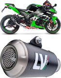 Tubo De Escape Sin Homologación Acústica Gp Corsa Evo Carbono - Leovince Compatible Con Honda Cb 500 Hornet (2024-2026)
