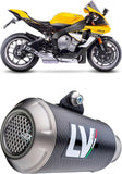 Tubo De Escape Sin Homologación Acústica Gp Corsa Carbono - Leovince Compatible Con Honda Cbr 500 R (2016-2018)