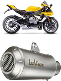 Tubo De Escape Sin Homologación Acústica Lv-10 Acero Fondo Acero - Leovince Compatible Con Yamaha Yzf-R1 - M 1000 (2020-2024)