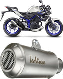 Tubo De Escape Sin Homologación Acústica Lv-10 Acero Negro Fondo Acero - Leovince Compatible Con Kawasaki Ninja 300 R (2013-2016)