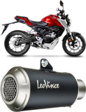 Sistema De Escape Completo Sin Catalizador Y Sin Homologación Acústica Lv-10 Acero Negro Fondo Acero - Leovince Compatible Con Honda Cb 125 R Neo Sports Café (2018-2020)