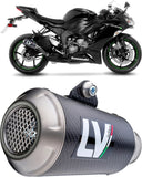 Tubo De Escape Sin Homologación Acústica Lv-10 Acero Negro Fondo Acero - Leovince Compatible Con Honda Cb 500 F (2019-2023)