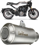 Tubo De Escape Sin Homologación Acústica Lv-10 Acero Fondo Acero - Leovince Compatible Con Husqvarna Svartpilen 401 (2020-2023)