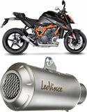 Tubo De Escape Sin Homologación Acústica Lv-10 Acero Fondo Acero - Leovince Compatible Con Ktm 1290 Super Duke R - Rr (2021-2023)
