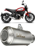 Tubo De Escape Sin Homologación Acústica Lv-10 Acero Fondo Acero - Leovince Compatible Con Ducati Scrambler 800 Urban Motard (2021-2022)