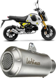 Sistema De Escape Completo Sin Catalizador Y Sin Homologación Acústica Lv-10 Acero Fondo Acero - Leovince Compatible Con Honda Grom 125 (2022-2024)
