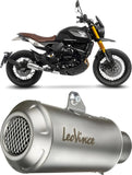 Tubo De Escape Sin Homologación Acústica Lv-10 Acero Fondo Acero - Leovince Compatible Con Moto Morini Seiemmezzo Scr - Str - A2 (2023-2024)
