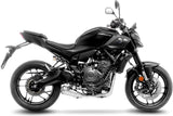 Sistema De Escape Completo Sin Catalizador Y Sin Homologación Acústica Lv-10 Acero Fondo Acero - Leovince Compatible Con Yamaha Mt-07 (2025-2026)