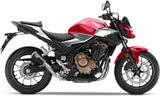 Tubo De Escape Sin Homologación Acústica Lv-10 Acero Negro Fondo Acero - Leovince Compatible Con Honda Nx 500 (2024-2026)
