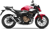 Tubo De Escape Sin Homologación Acústica Lv-10 Acero Fondo Acero - Leovince Compatible Con Honda Nx 500 (2024-2026)