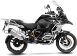 Tubo De Escape Sin Homologación Acústica Lv-12 R Acero Fondo Carbono - Leovince Compatible Con Bmw R 1200 Gs Adventure (2017-2018)