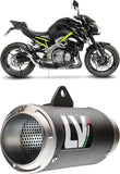 Tubo De Escape Sin Homologación Acústica Lv Corsa Carbono Fondo Acero - Leovince Compatible Con Kawasaki Z 900 A2 (2025-2026)
