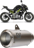 Tubo De Escape Sin Homologación Acústica Lv Corsa Titano Fondo Acero - Leovince Compatible Con Kawasaki Z 900 A2 (2018-2024)