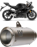 Tubo De Escape Sin Homologación Acústica Lv Corsa Titano Fondo Acero - Leovince Compatible Con Yamaha Yzf-R6 (2006-2021)