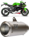 Tubo De Escape Sin Homologación Acústica Lv Corsa Titano Fondo Acero - Leovince Compatible Con Kawasaki Zx 10Rr Ninja (2021-2024)