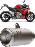 Tubo De Escape Sin Homologación Acústica Lv Corsa Titano Fondo Acero - Leovince Compatible Con Bmw S 1000 Rr (2025-2026)