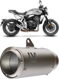 Tubo De Escape Sin Homologación Acústica Lv Corsa Titano Fondo Acero - Leovince Compatible Con Honda Cb 1000 R Neo Sports Café (2018-2024)
