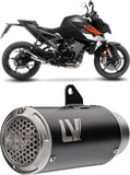 Tubo De Escape Sin Homologación Acústica Lv Corsa S Acero Negro Fondo Acero - Leovince Compatible Con Ktm 990 Duke - R (2024-2026)