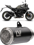 Tubo De Escape Sin Homologación Acústica Lv Corsa S Acero Negro Fondo Acero - Leovince Compatible Con Honda Cb 1000 Hornet - Sp (2025-2026)