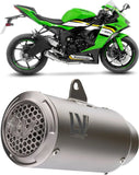 Tubo De Escape Sin Homologación Acústica Lv Corsa S Titano Fondo Acero - Leovince Compatible Con Kawasaki Zx 6R Ninja (2024-2026)