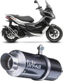 Sistema De Escape Completo Sin Catalizador Y Sin Homologación Acústica Gp Corsa Carbono - Leovince Compatible Con Aprilia Sr Gt 200 - Sport (2022-2024)