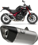 Tubo De Escape Sin Homologación Acústica Lv-14 R Titano Fondo Carbono - Leovince Compatible Con Honda Cb 750 Hornet (2023-2024)