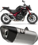 Tubo De Escape Sin Homologación Acústica Lv-14 R Acero Fondo Carbono - Leovince Compatible Con Honda Cb 750 Hornet (2023-2024)